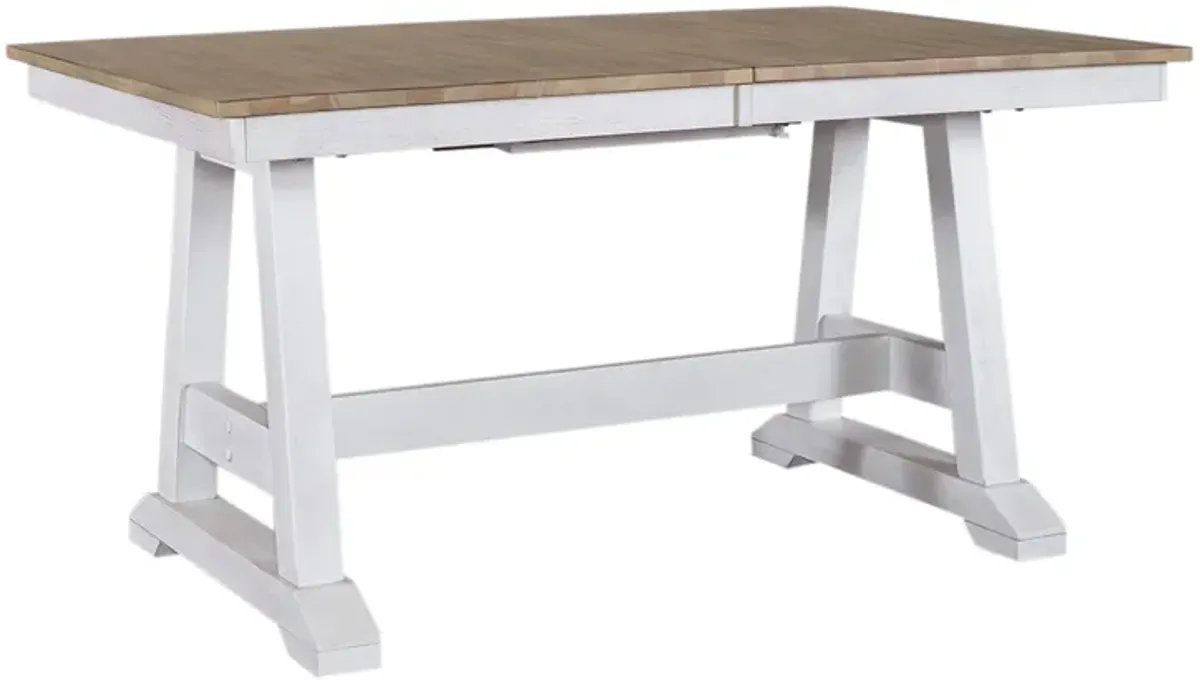 Liberty Furniture 5-Piece Trestle Dining Table Set Lindsey Farm