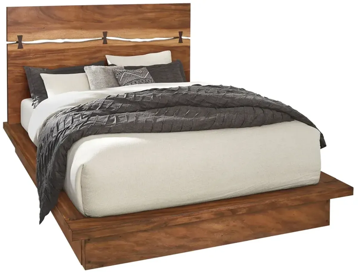 Coaster Winslow Wood King Panel Bed Smokey Walnut