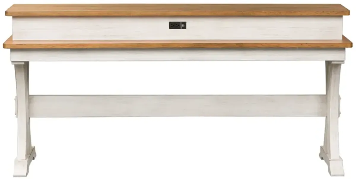 Liberty Furniture Farmhouse Reimagined 4-Piece Console Bar Stools & Table Set