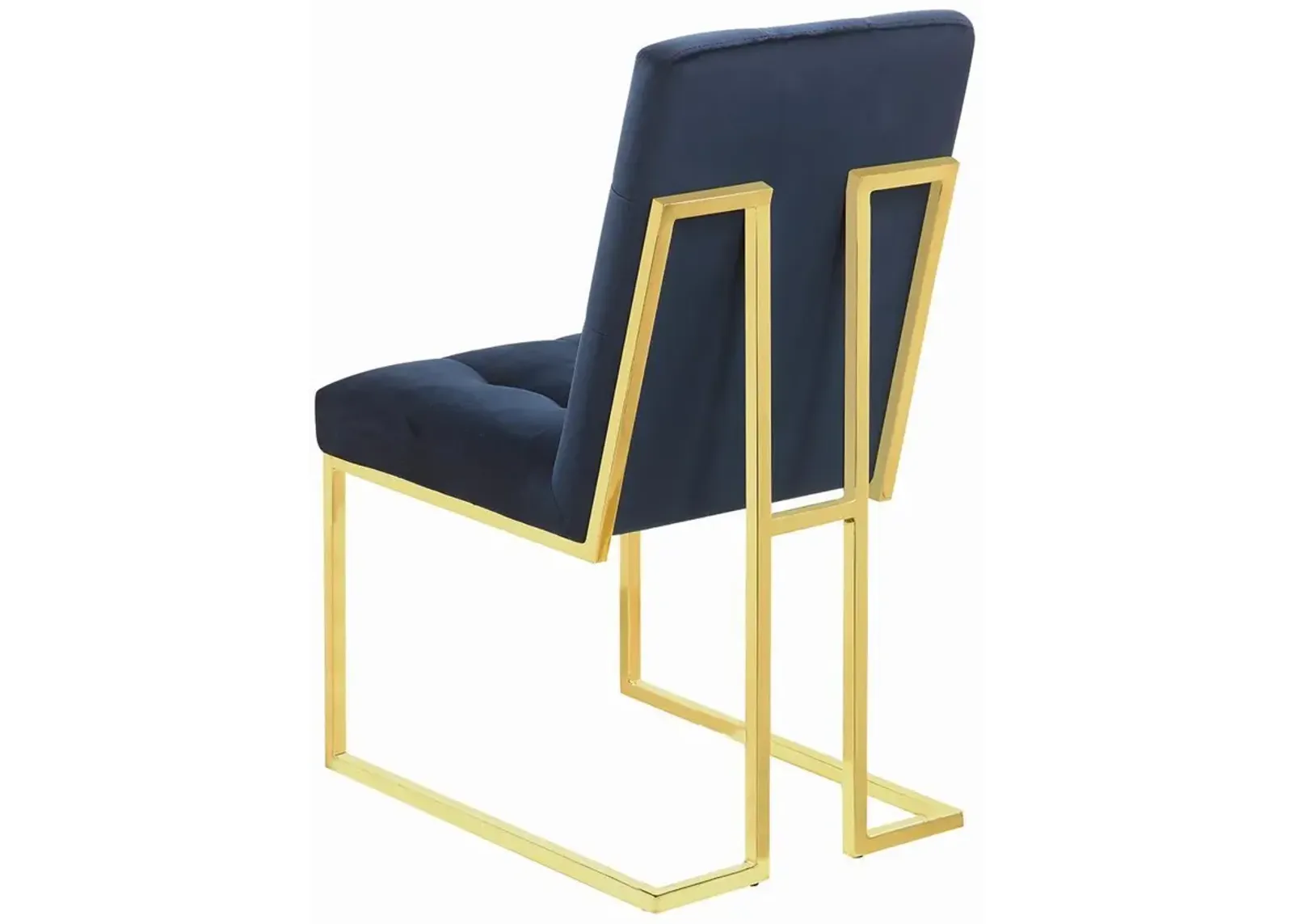 Coaster Cisco Velvet Upholstered Dining Side Chair Gold