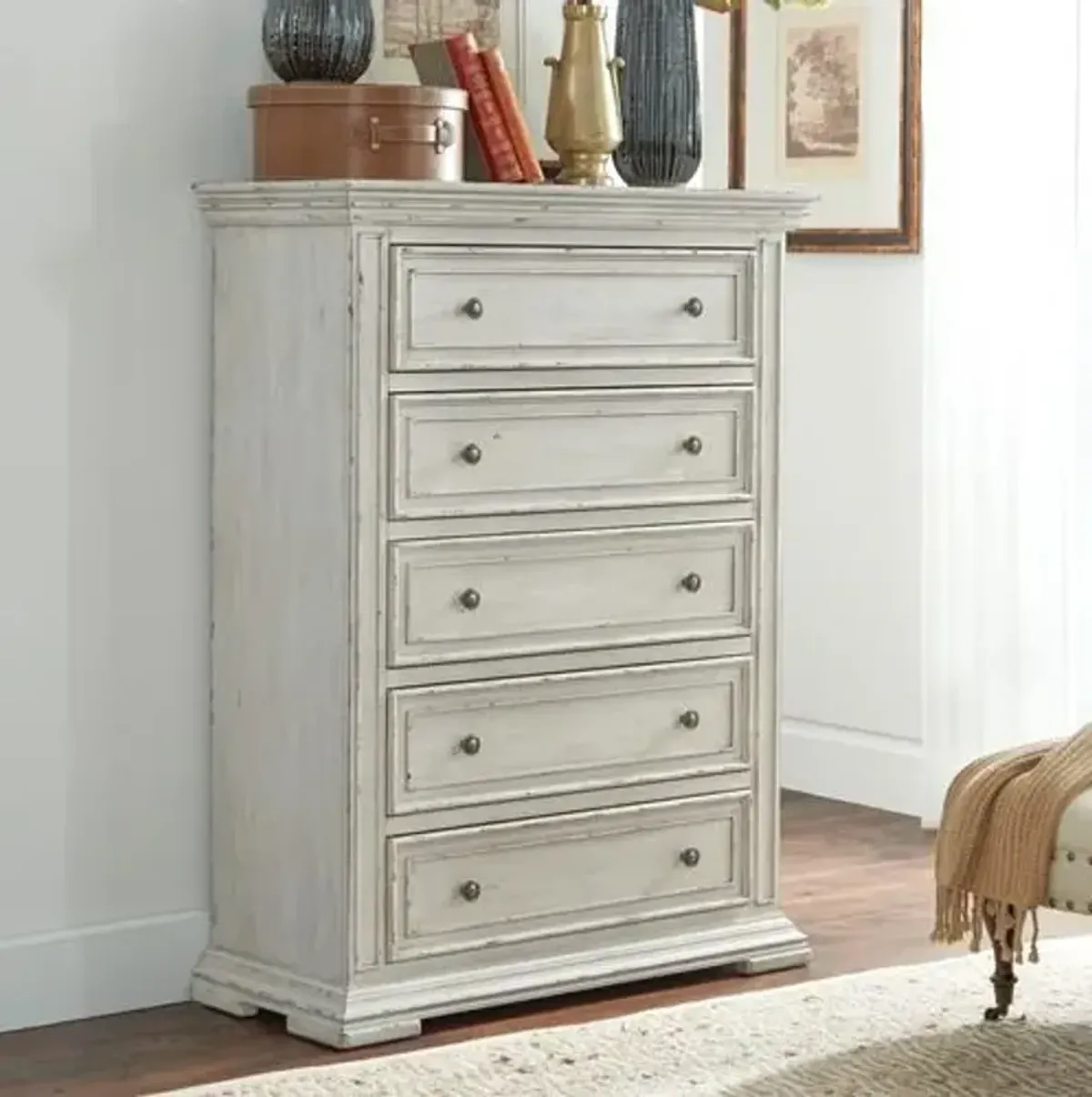 Liberty Big Valley Whitestone 5-Drawer Chest