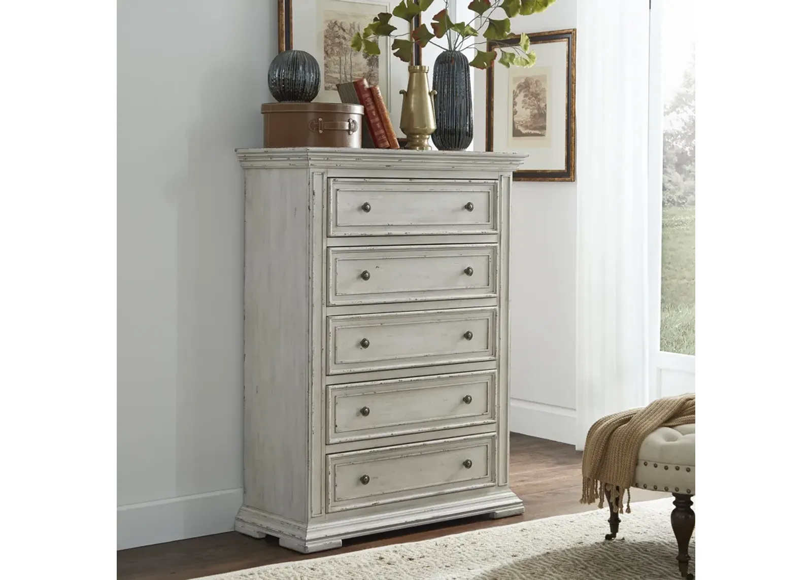 Liberty Big Valley Whitestone 5-Drawer Chest