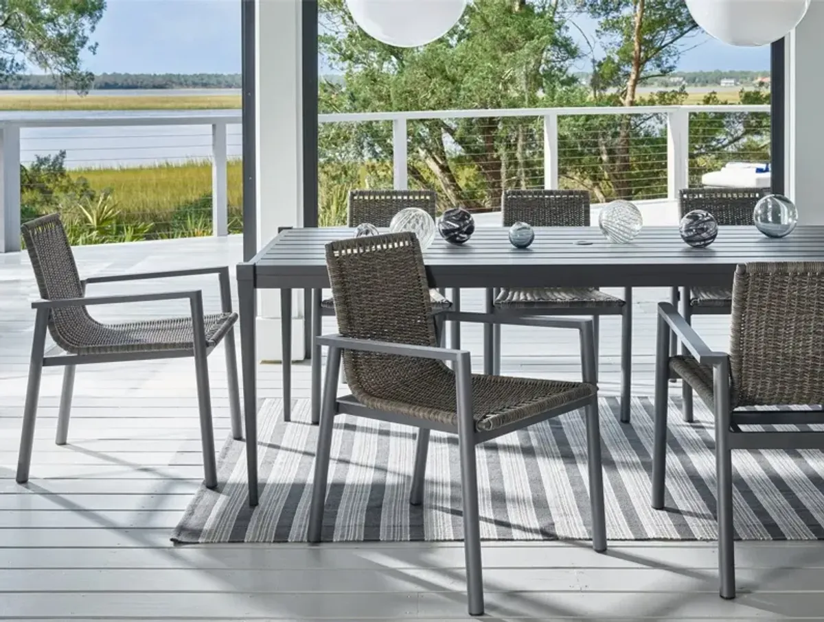 Universal Coastal Living Outdoor Panama Carbon/Gray Dining Chair