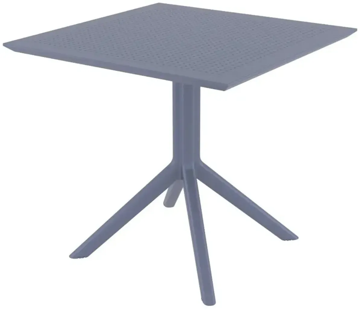 Compamia 31 Inch Outdoor Sky Square Dining Table Dark Gray