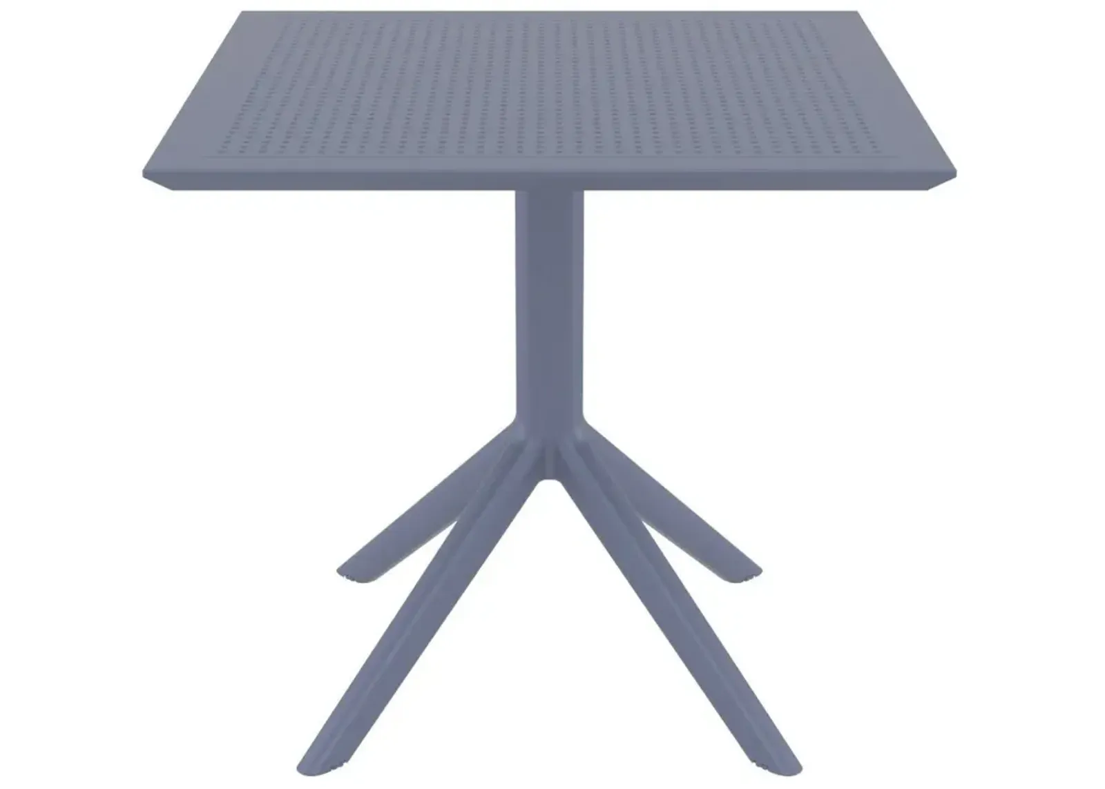 Compamia 31 Inch Outdoor Sky Square Dining Table Dark Gray