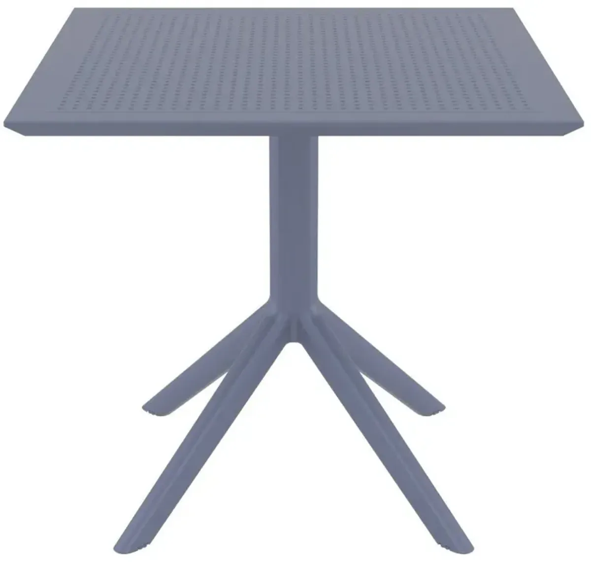 Compamia 31 Inch Outdoor Sky Square Dining Table Dark Gray