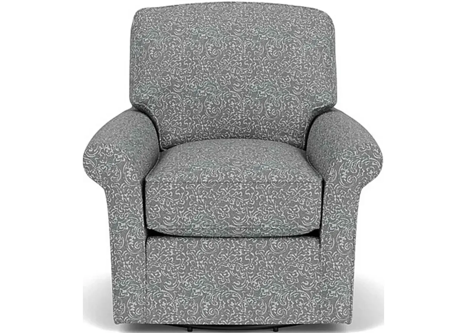 PARKWAY SILVER CHARCOAL SWIVEL GLIDER