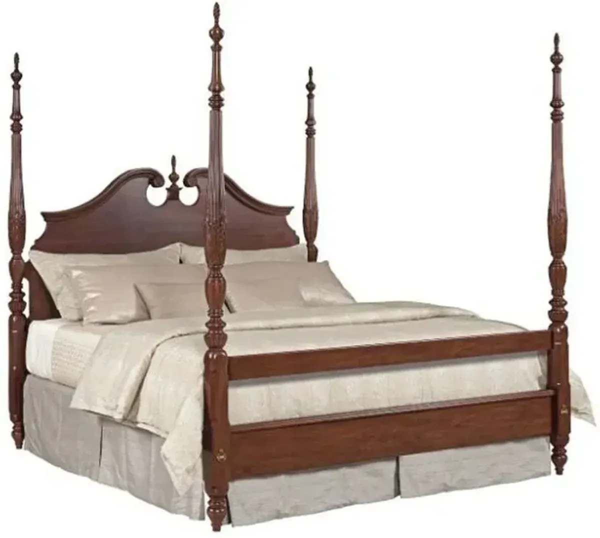 Kincaid King Rice Carved Complete Bed