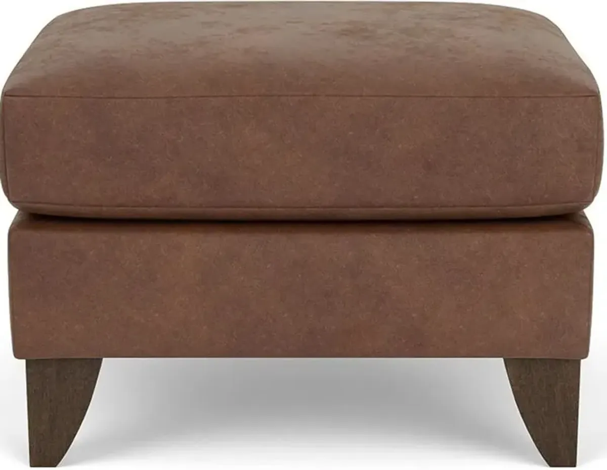 Flexsteel Jupiter Brown Silt Ottoman