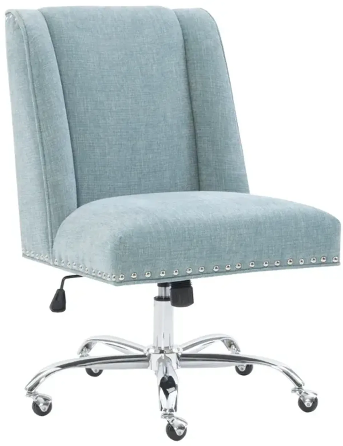 Linon Draper Aqua Home Office Desk Chair