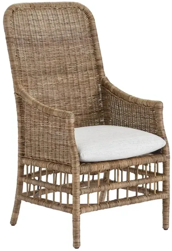 Universal Modern Farmhouse Irving Barley Woven Slimit/Dover Natural Armchair