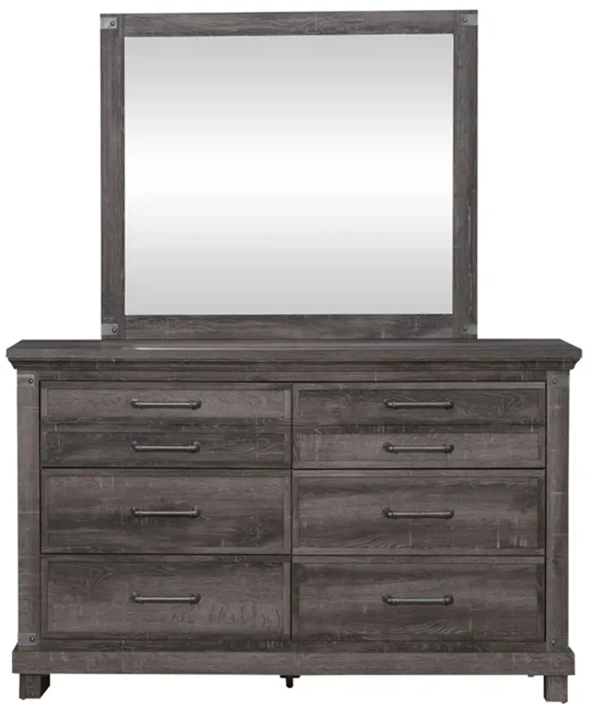 Liberty Furniture Lakeside Haven Brownstone Dresser & Mirror