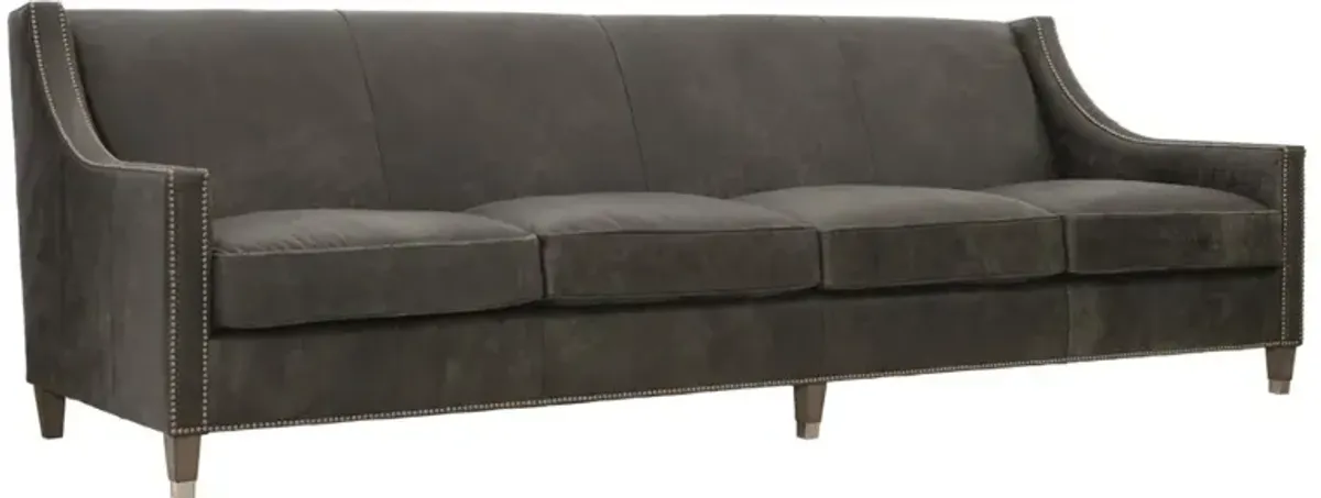 Bernhardt Palisades Leather Sofa Without Pillows