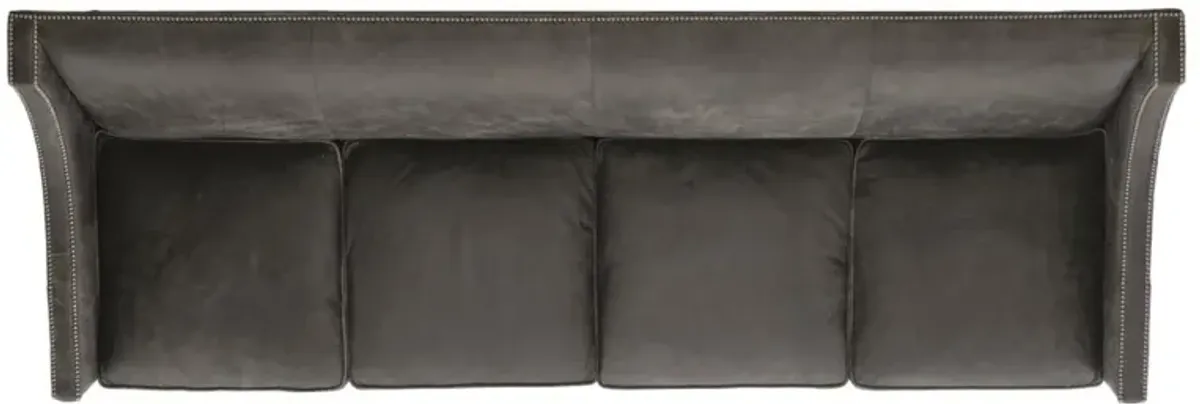 Bernhardt Palisades Leather Sofa Without Pillows