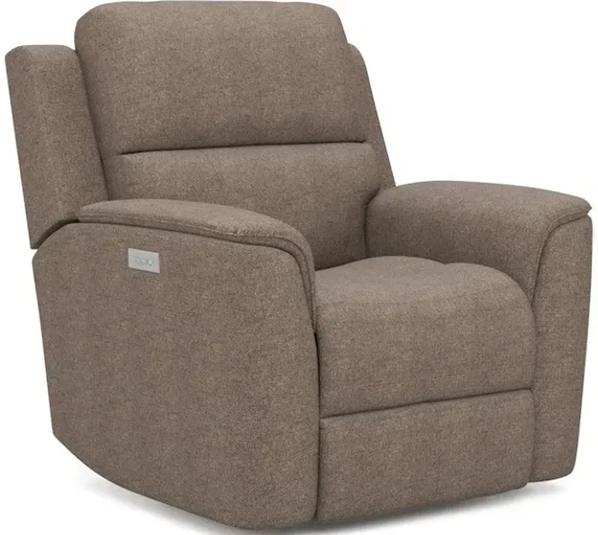 Flexsteel Henry Fog Triple Power Recliner with Power Headrest & Lumbar