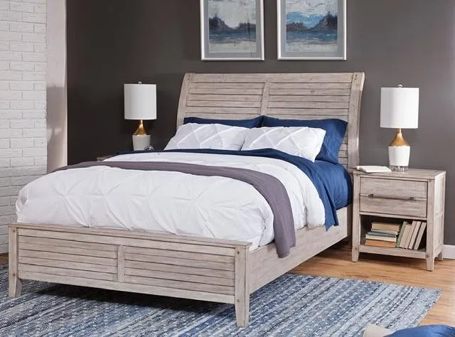 5 PC BEDROOM SET- QUEEN SLEIGH BED