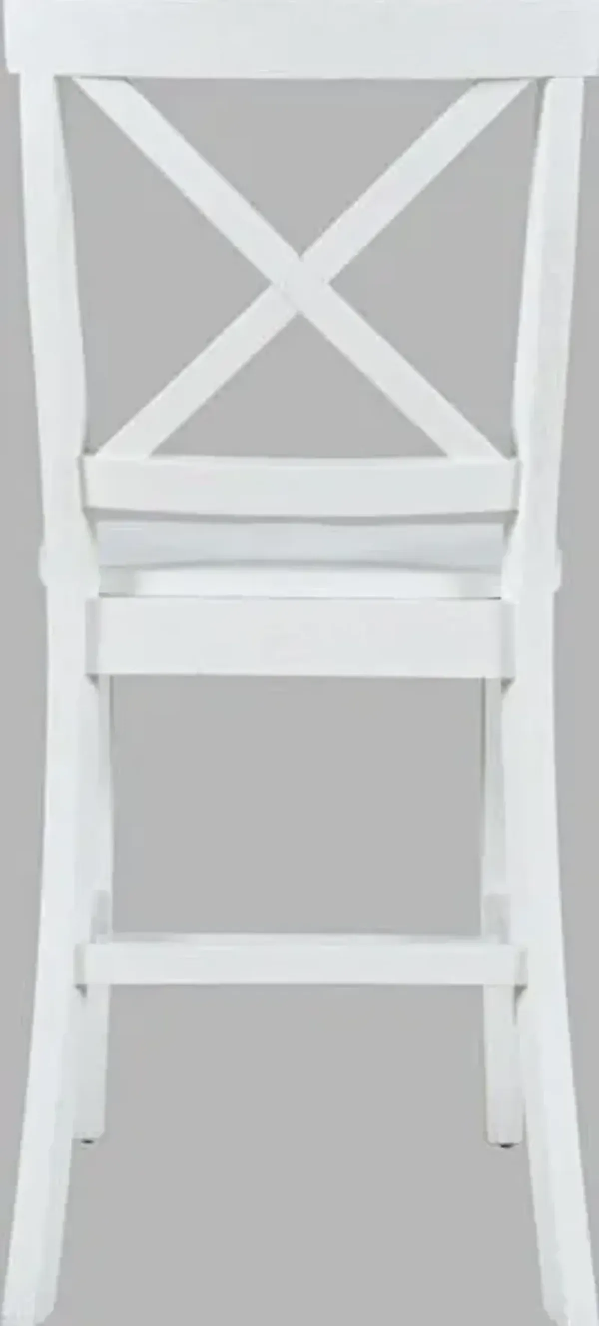 Jofran Eastern Tides X-Back Counter Stool Blanc