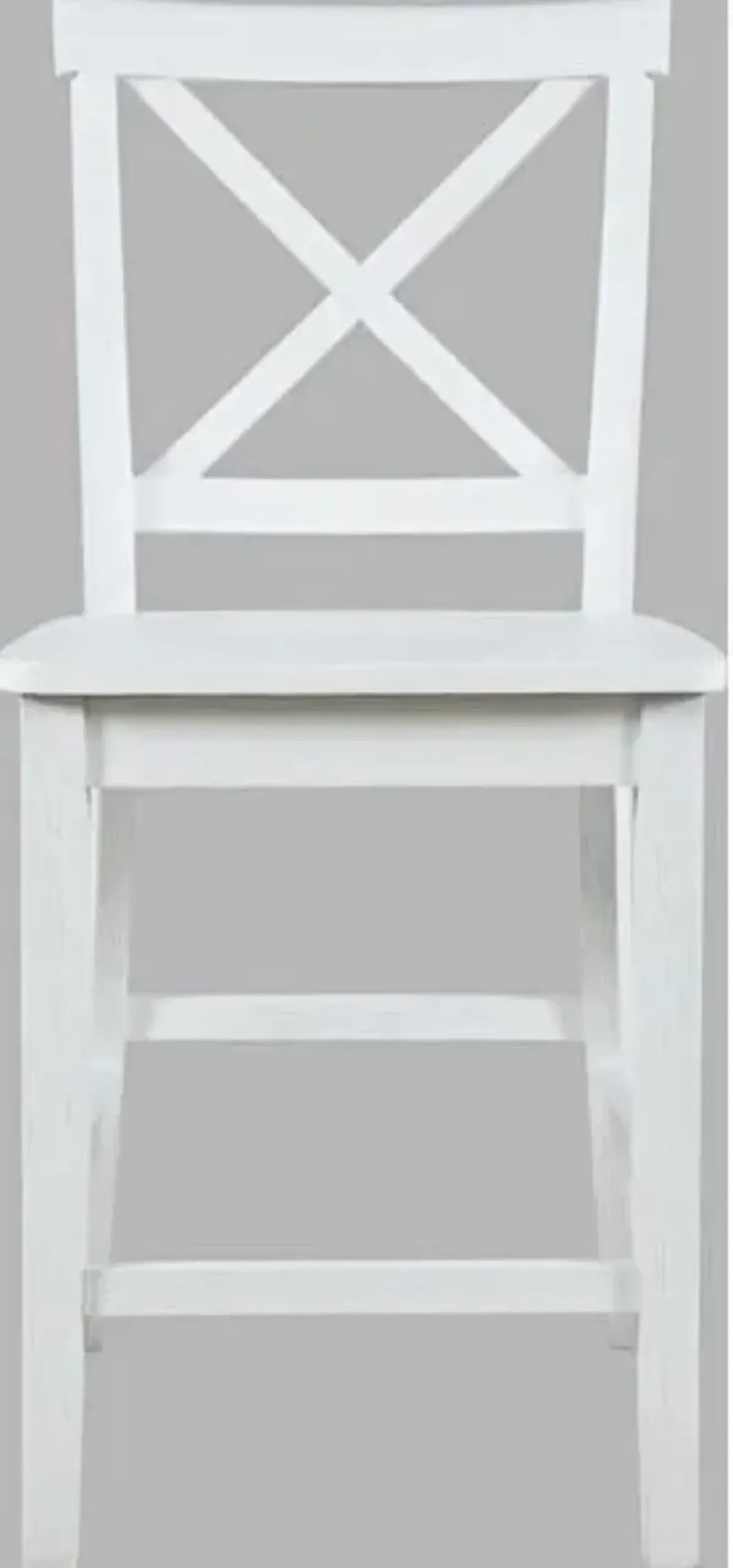 Jofran Eastern Tides X-Back Counter Stool Blanc