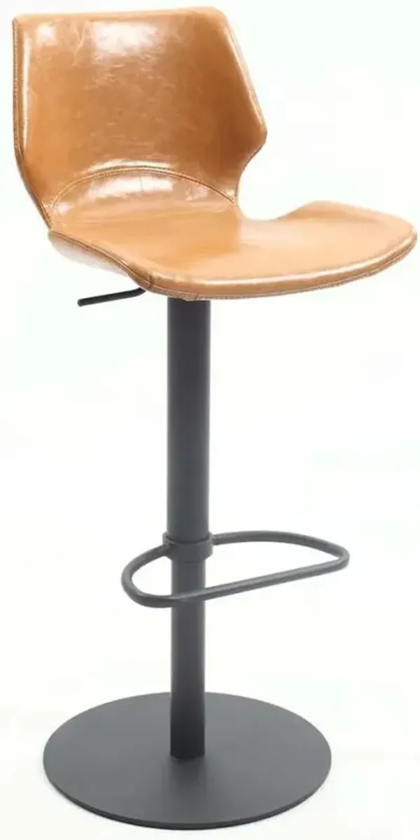 Chintaly Vintage-Style Pneumatic Adjustable Height Swivel Stool