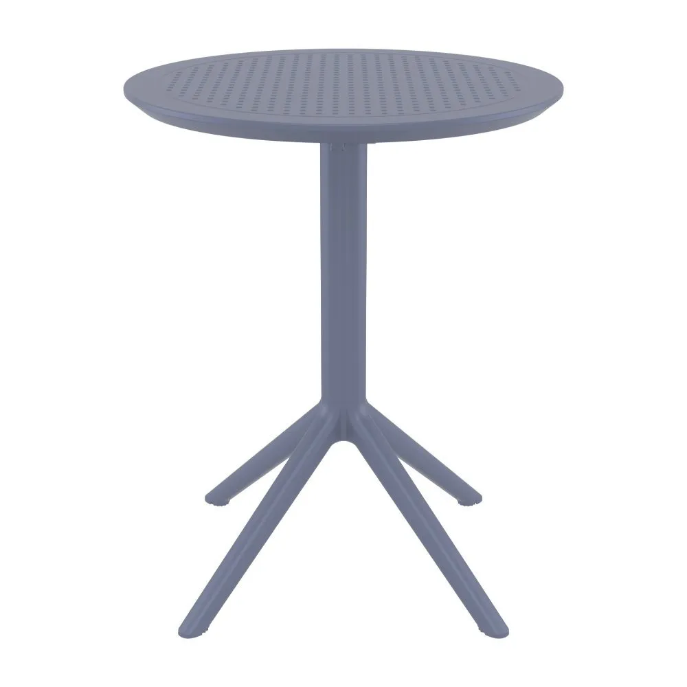 SKY ROUND FOLDING TABLE 24" DARK GRAY