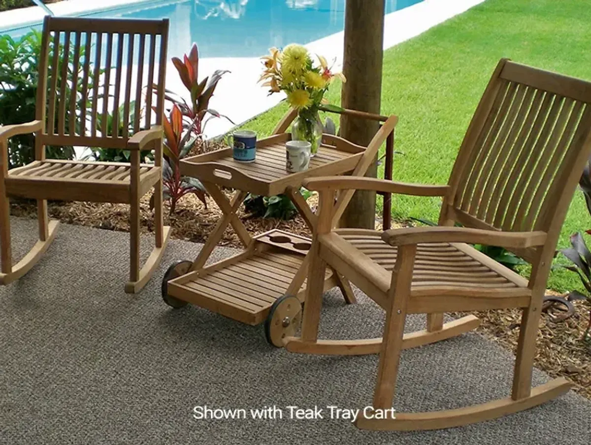 Royal Teak High Back Comfort Outdoor Rocking Chair