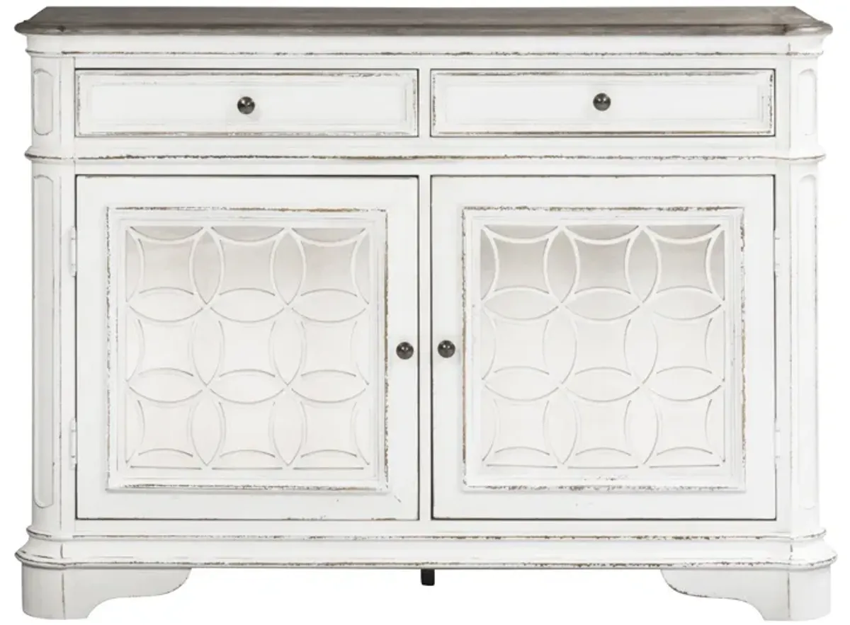 Liberty Furniture Magnolia Manor Antique White Buffet Chest