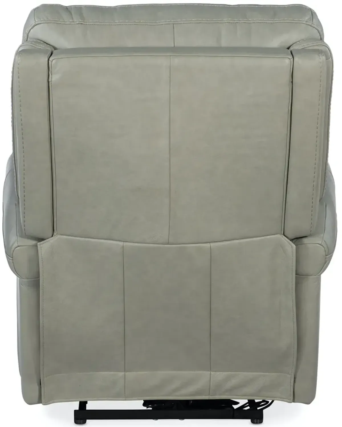 Hooker Furniture Carroll Milton Fog Power Leather Recliner with Power Headrest & Lumbar