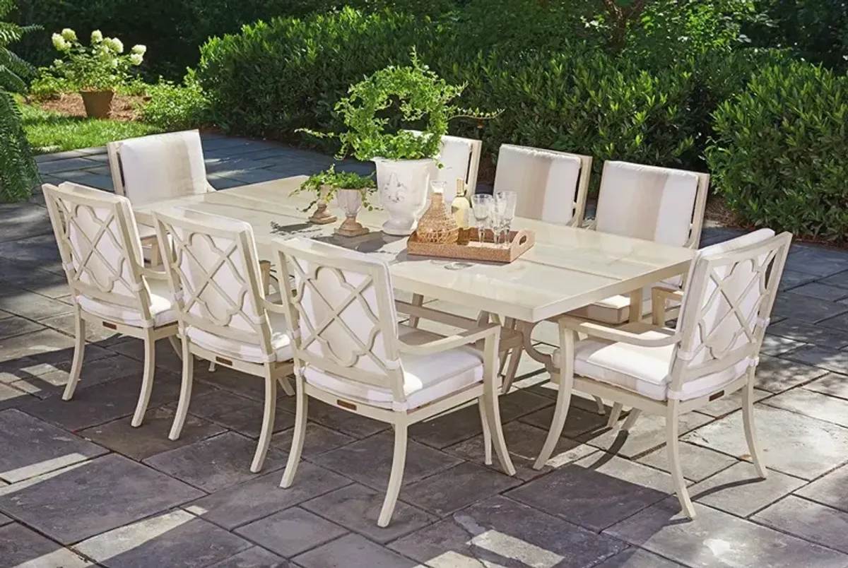 Tommy Bahama Outdoor by Lexington Misty Garden Dining Table with Porcelain Top