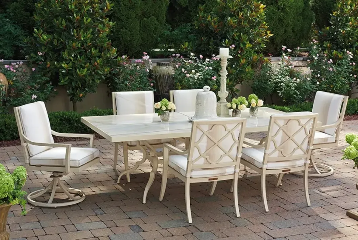 Tommy Bahama Outdoor by Lexington Misty Garden Dining Table with Porcelain Top