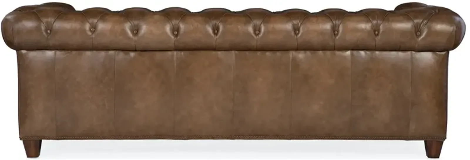 Hooker Furniture Chester Tufted Stationary Leather Sofa