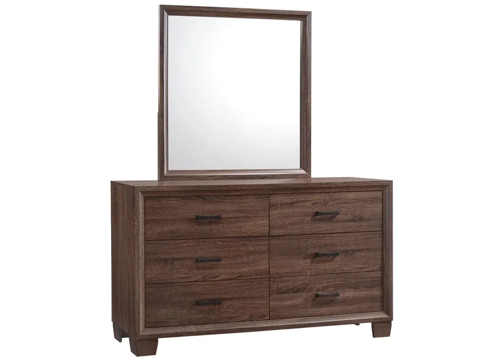 Coaster Brandon Dresser Mirror Warm Brown