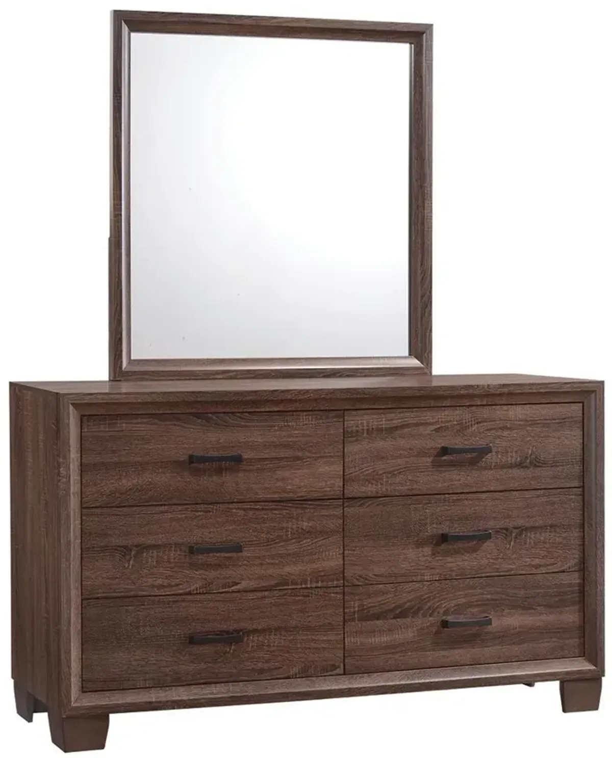 Coaster Brandon Dresser Mirror Warm Brown