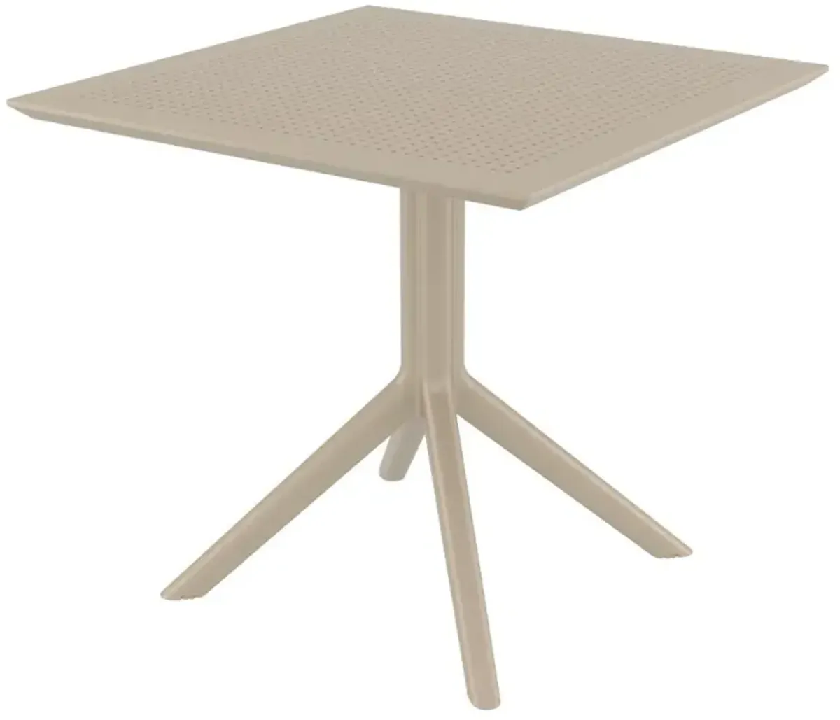 Compamia 31 Inch Outdoor Sky Square Dining Table Taupe