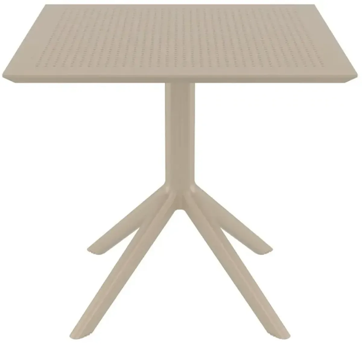 Compamia 31 Inch Outdoor Sky Square Dining Table Taupe