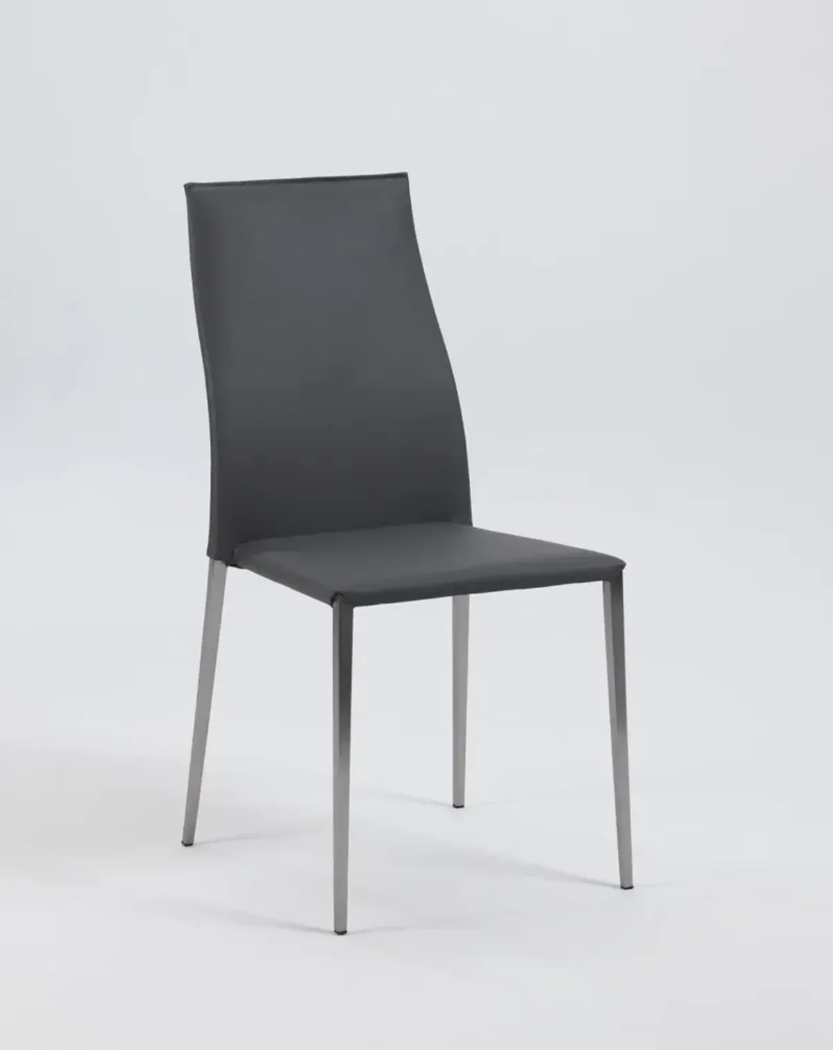 ELSA GREY CONTEMPORARY CONTOUR BACK STACKABLE SIDE CHAIR