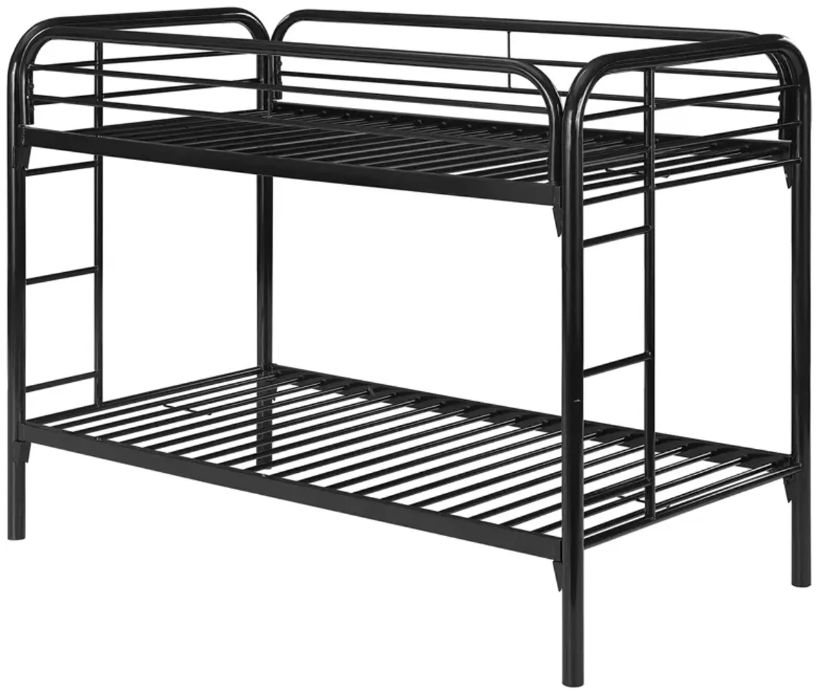 Coaster Morgan Metal Twin Over Twin Bunk Bed Black