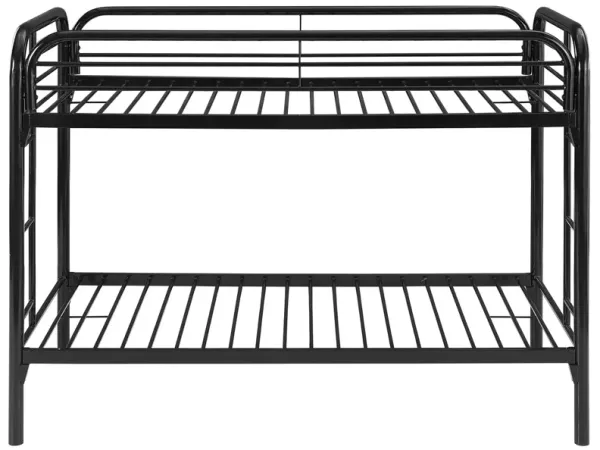 Coaster Morgan Metal Twin Over Twin Bunk Bed Black