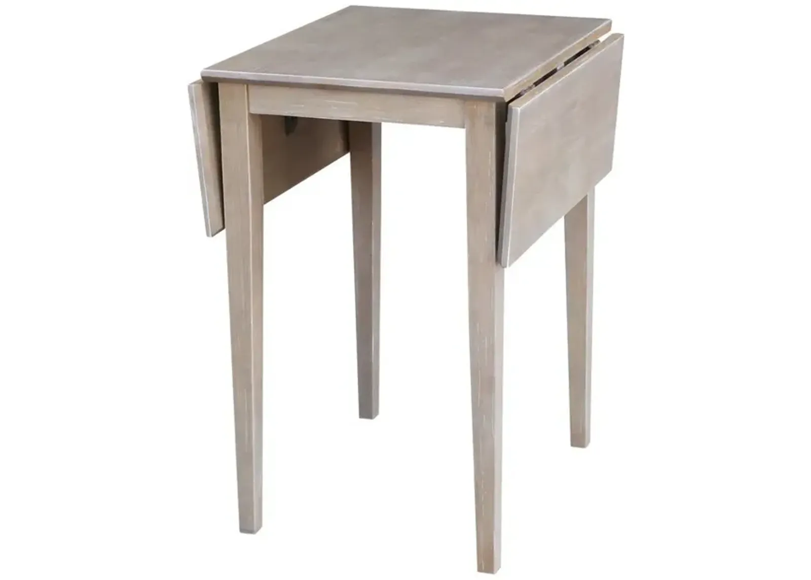 Dining Essentials Small Drop Leaf Table in Taupe Gray