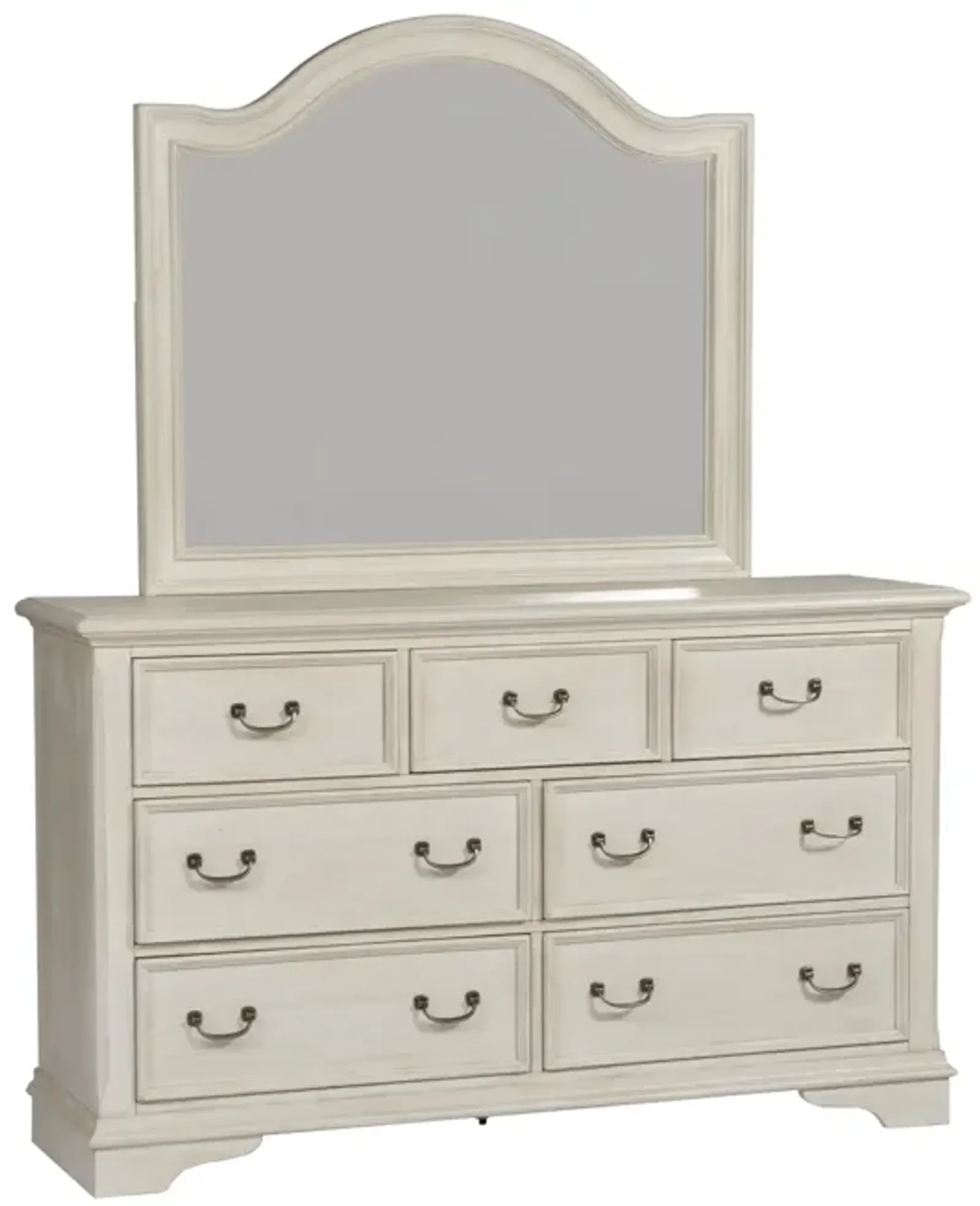 Liberty Furniture Complete Queen Bedroom Set Panel Bed, Dresser, Mirror & Chest Bayside