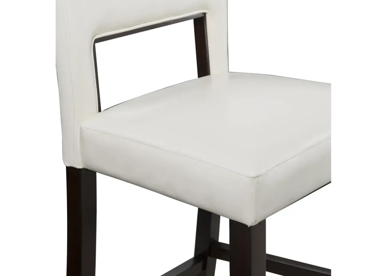 Linon 24 Inch Vega Counter Stool White