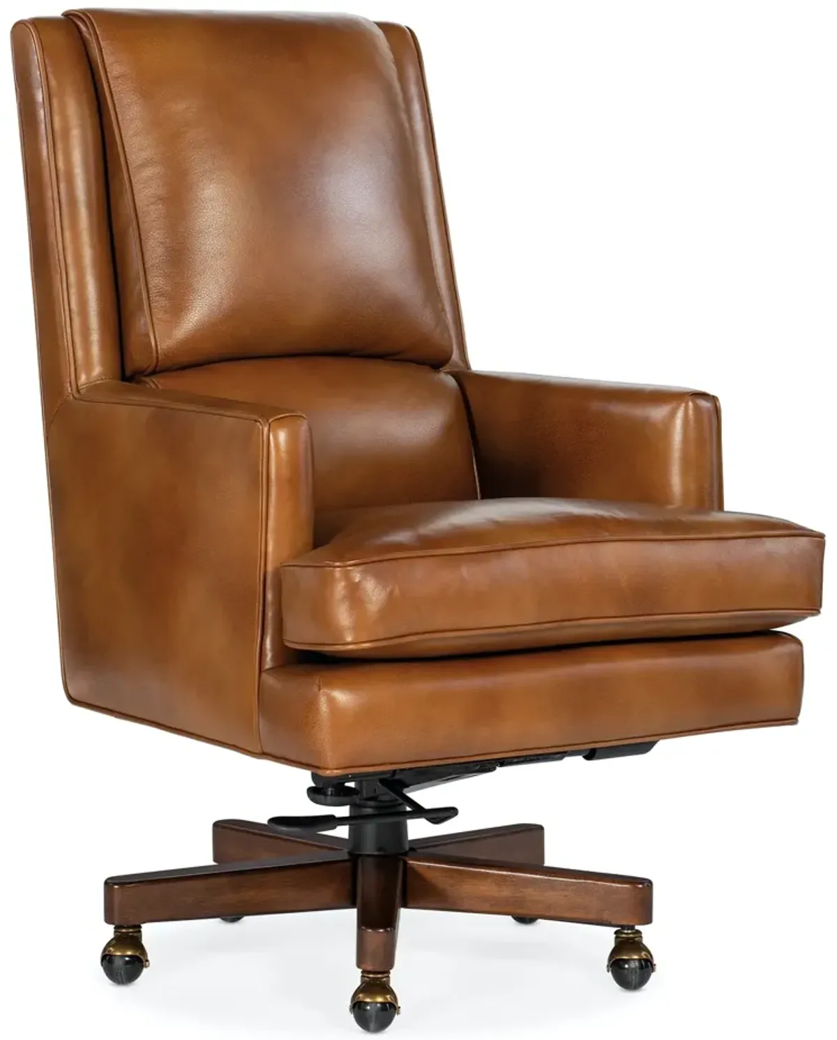 Hooker Furniture Voyage Cedar Wright Executive Swivel Tilt Leather Office Chair