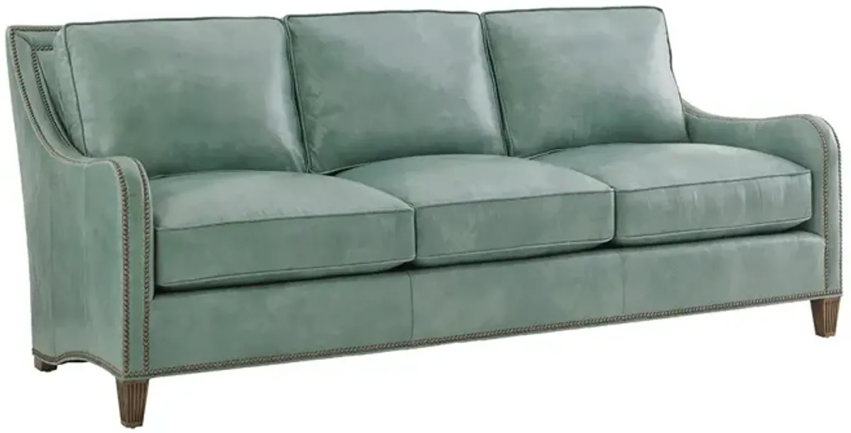 Tommy Bahama Home by Lexington Twin Palms Koko Leather Sofa