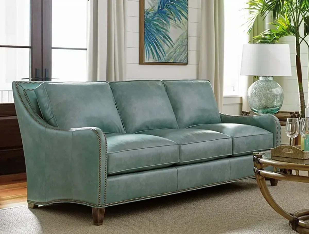 Tommy Bahama Home by Lexington Twin Palms Koko Leather Sofa