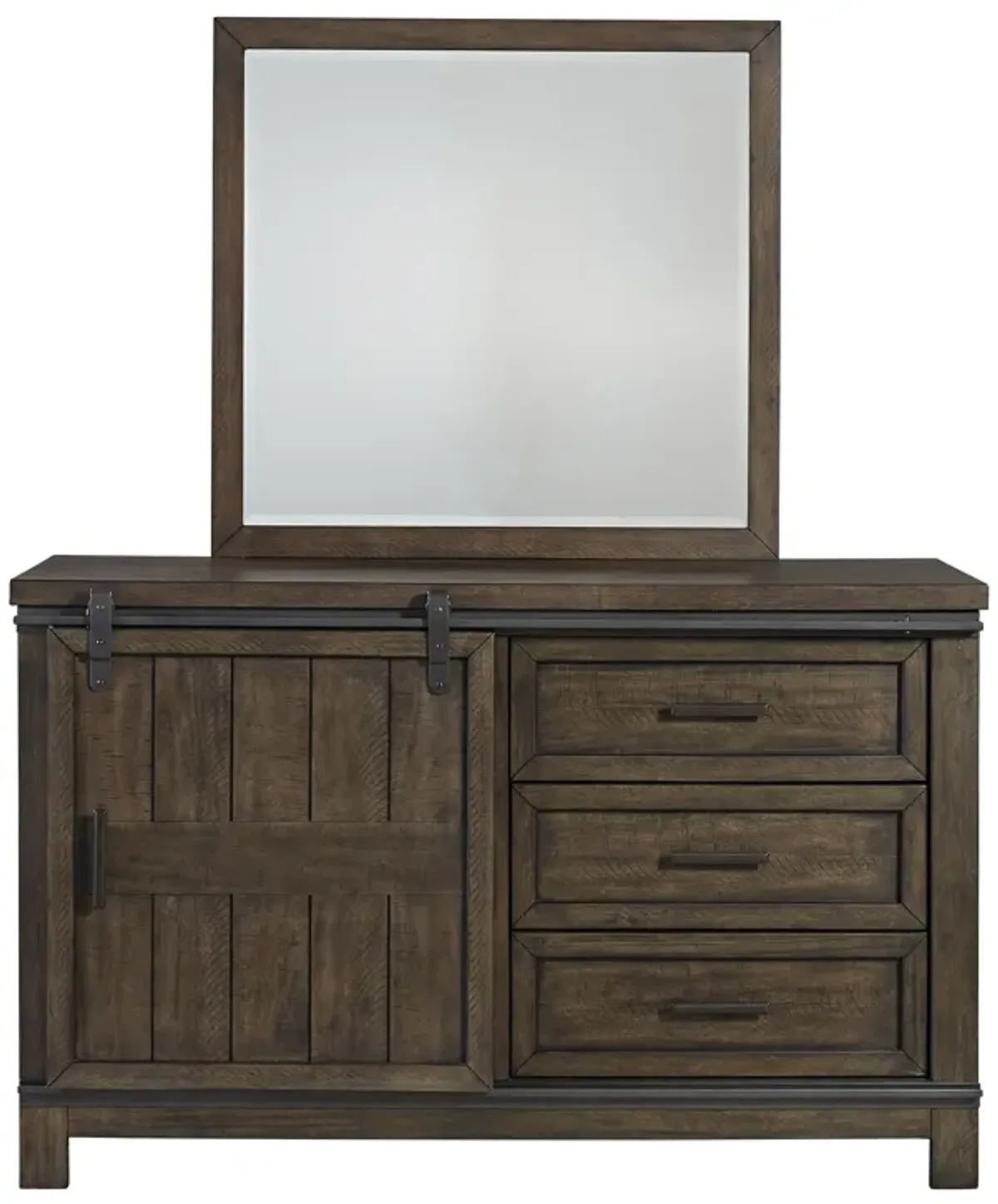 Liberty Furniture Kids/Teens Complete Full Bedroom Set Panel Bed, Dresser & Mirror Thornwood Hills