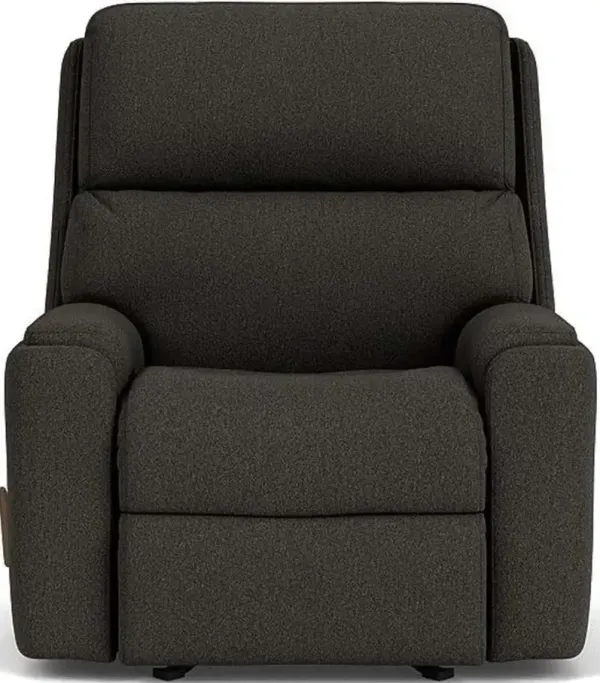 Flexsteel Rio Gray Pewter Rocking Manual Recliner