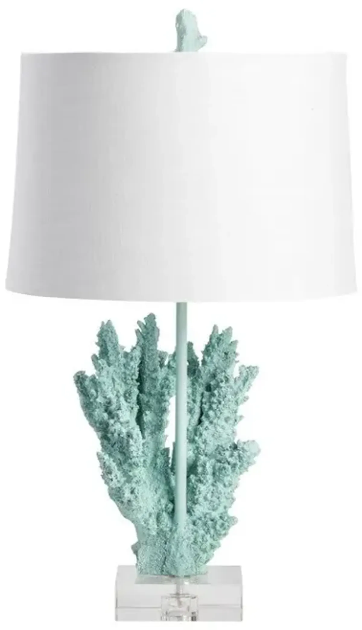 Crestview Coral Sea Blue Table Lamp