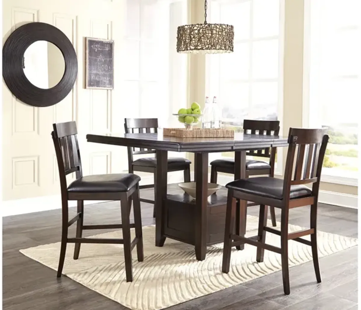 Ashley Haddigan Dark Brown Counter-Height Dining Room Table