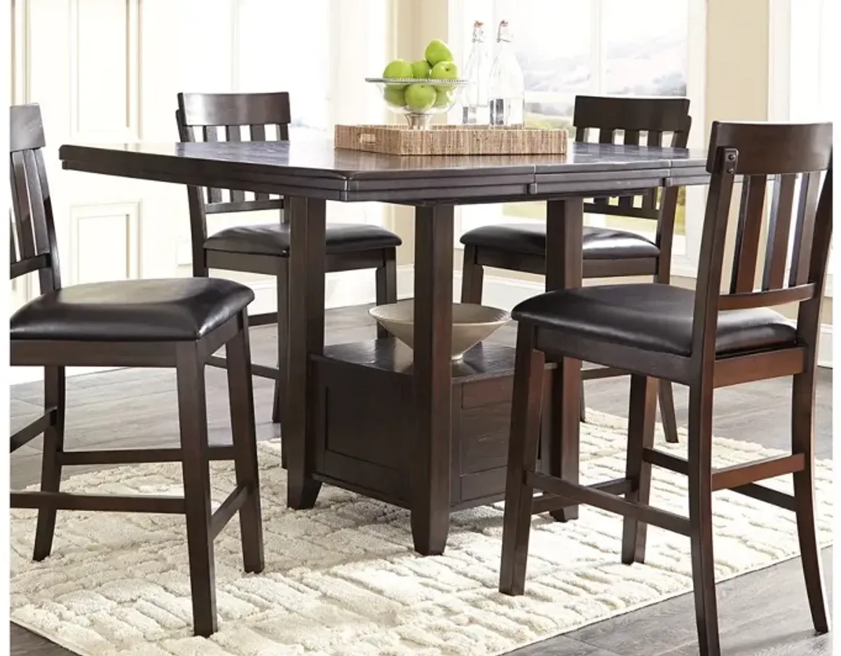 Ashley Haddigan Dark Brown Counter-Height Dining Room Table