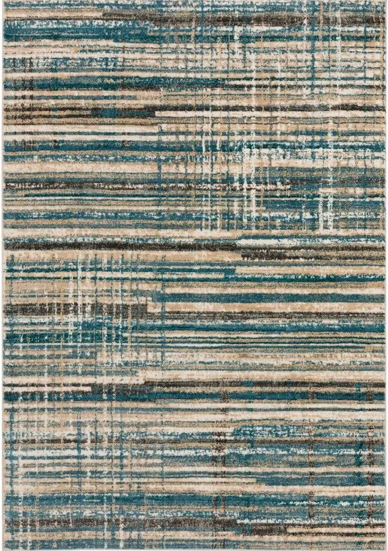 KARMA BLUE 5'X8' AREA RUG