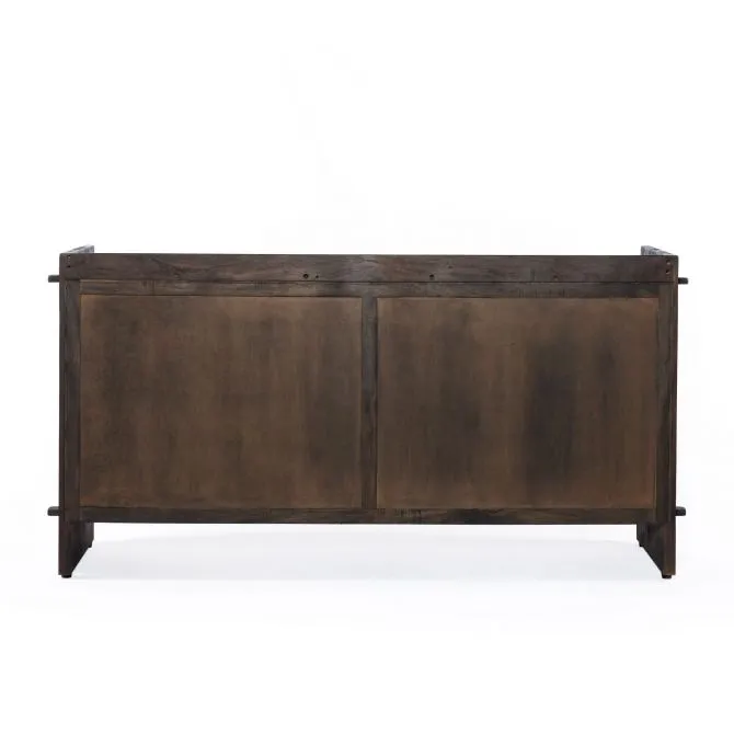 RIO CARVED TEAK WOOD SIDEBOARD